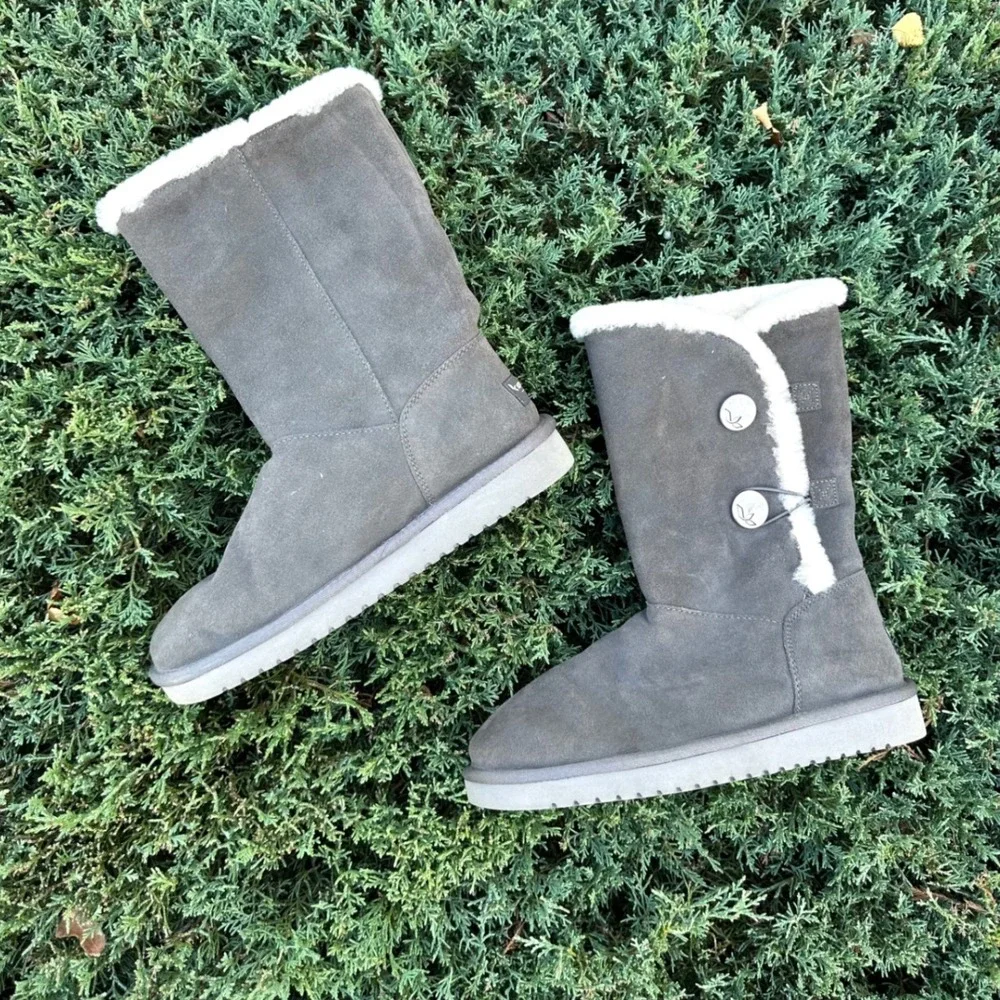 Koolaburra by UGG Women's Kinslei Tall Boots Size 7 Stone Gray Winter Boots‎